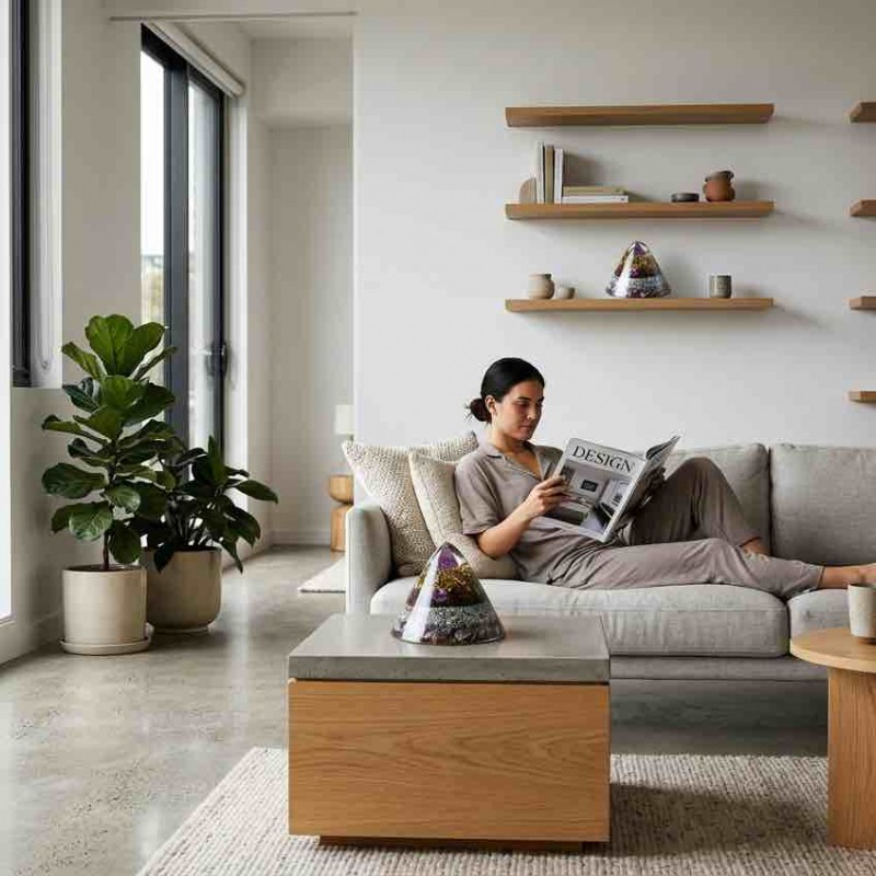 PIRAMIDE DE ORGONITA AMATISTA ESPECIAL