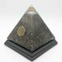 PIRAMIDE ORGONITA SHUNGITA Y BRONCE