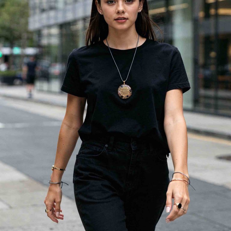 COLGANTE DE ORGONITA FLOR DE VIDA Y CHAKRAS