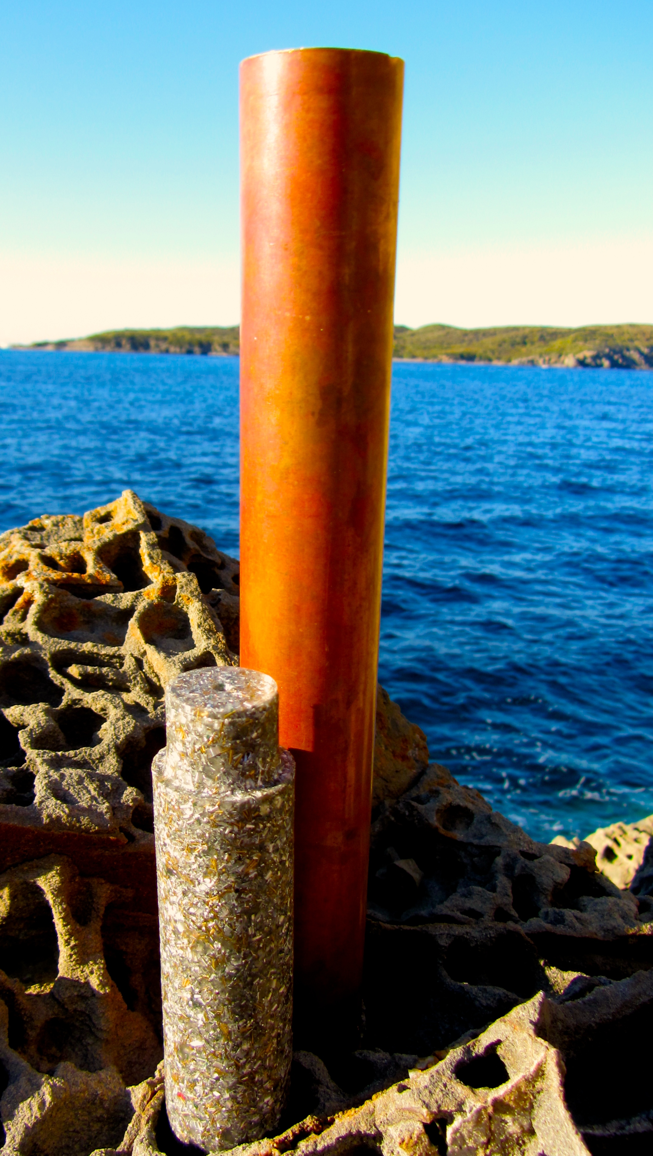 Tubo de Tierra de orgonita (Earth Pipe) Tubo de Tierra de orgonita para enterrar en vértices de energía y neutralizar bases subterráneas